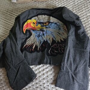 Dressed in LALA Black and White Checkered Blazer